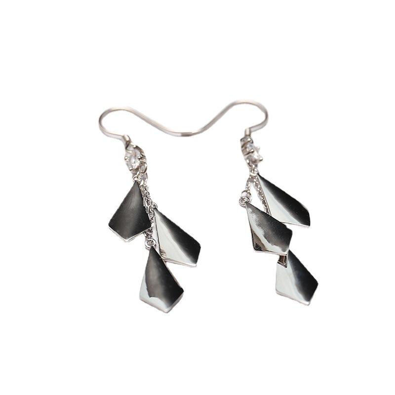 

Высококачественные геометрические бриллиантовые серьги, длинные серьги в стиле ретро с бриллиантами