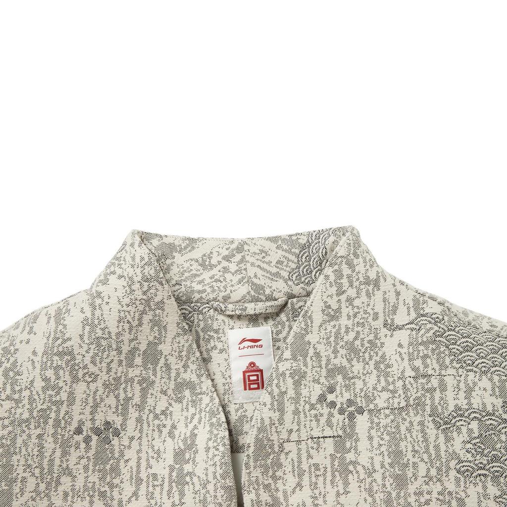 Li-Ning Loose Fit Chinese Collar Pattern Jacket Men Jackets AJMV203-1