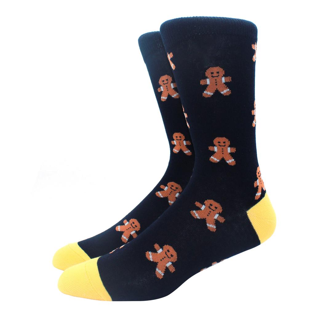 New Hiphop Cotton Men Socks Harajuku Happy Funny Animal Flamingo Penguin Chili Dress Socks for Male Wedding Christmas Gift