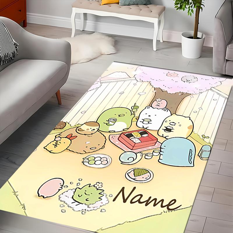 Custom personalization Sumikko Gurashi Area Rug - Perfect For Kitchen, Bathroom,Laundry Room Decor Large Size Available,Gift All Seasons