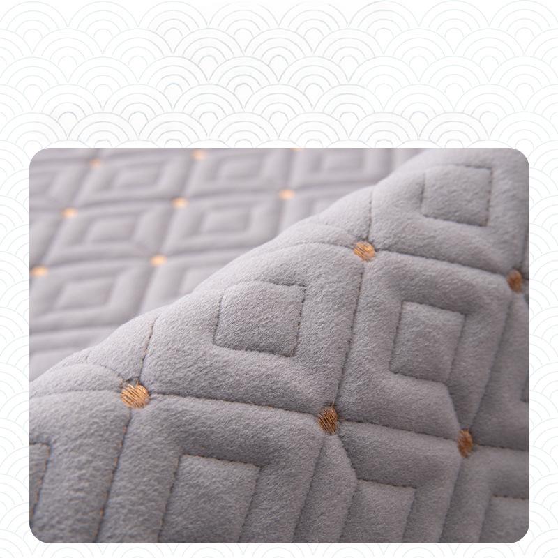 Winter Plush Sofa Cushion New Chinese Style Cover Cloth Non-Slip Solid Wood Furniture Set Cover Cushion Sitting Cushions Seat Cushions U-Shaped