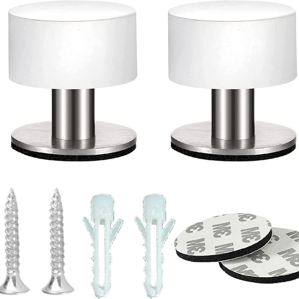 

2 шт. Самоклеящийся дверной стопор, Настенный дверной стопор, Напольный самоклеящийся дверной стопор, Дверной стопор без сверления, Для всех твердых полов для защиты