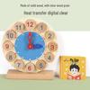 Montessori Clock Teaching Aid: Children's Educational Toy for Early Learning and Time Recognition