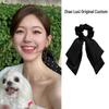 Dazzling Zhao Lusi Style Polka Dot Bow Hair Tie - Large Intestine Hair Accessory