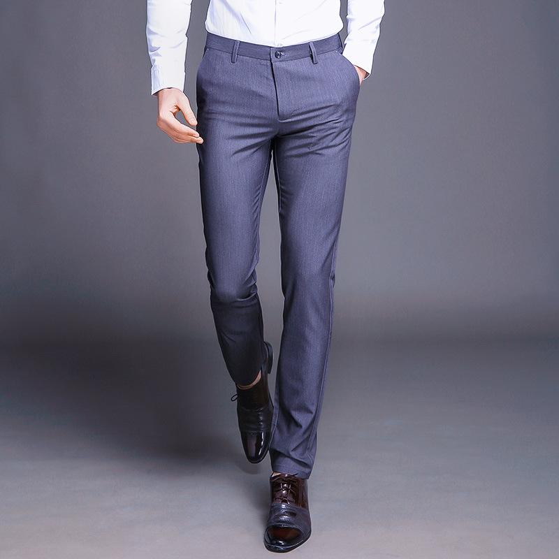 Summer Thin Stretch Trousers Men's New Men's Trousers Slim Casual Pants