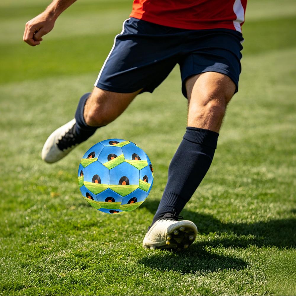 1pc Vinyl Field Theme Soccer Ball Football, Size 5, Lightweight PVC, Outdoor Training Soccer Ball,Gift J61434