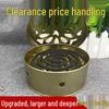 Stainless Steel Fireproof Mosquito Coil Holder with Lid & Ash Catcher
