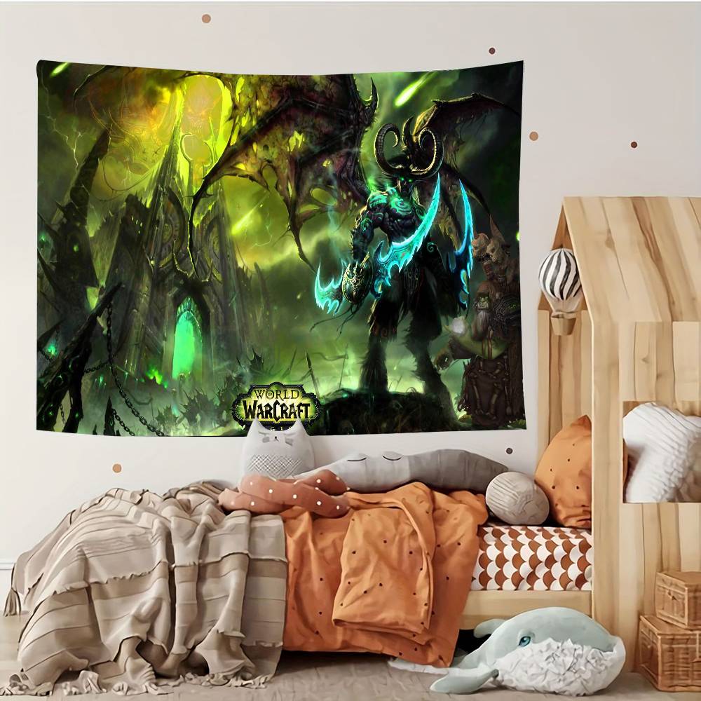 WWorld Of WWarcraft Tapestry Customizable Tapestries Of Various Styleswall Hangings Celebrity Photo Printingwall Hangings