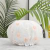 1pc - Cute Flower Shower Cap for Ladies, Double Layered Bathroom Hair Cap, Shampoo Shield Shower Cap for Princess
