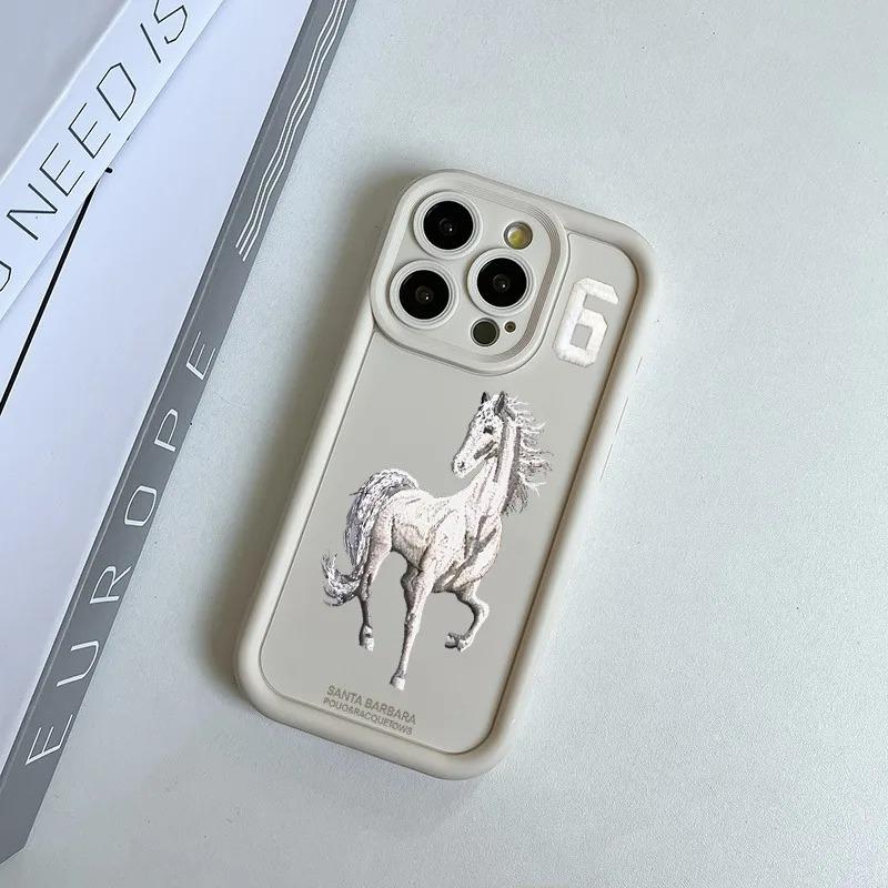 Horse pattern phone case suitable for iPhone 17Air 16 Pro15 14 13 12 11 Pro Max Plus XR 8 7 anti-fall and shockproof back cover