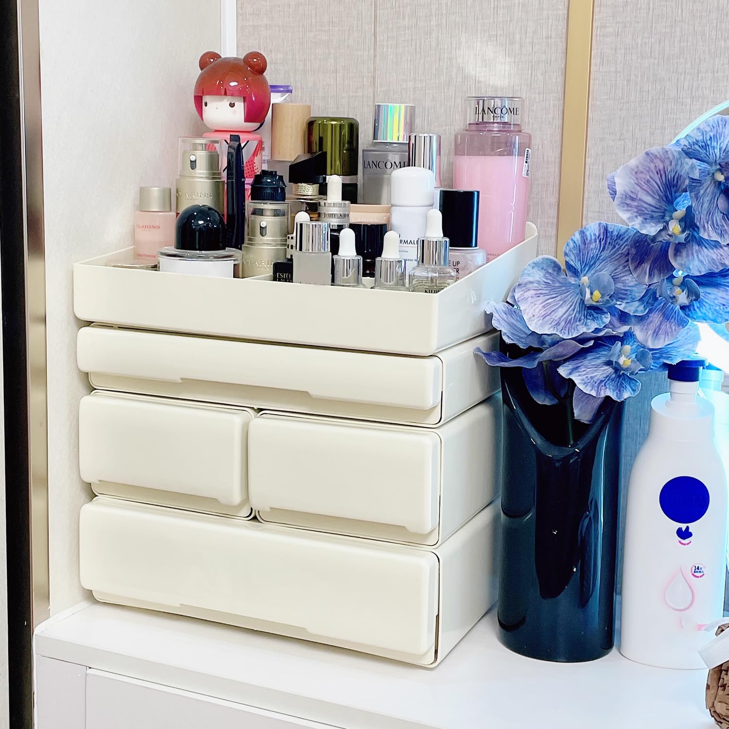 

Vinnatsu Trinket Desktop Storage Flexible Small Item Desk Stylish Desktop Storage Box for Desk No Assembly Required Box, Drawer, Case, Combination,