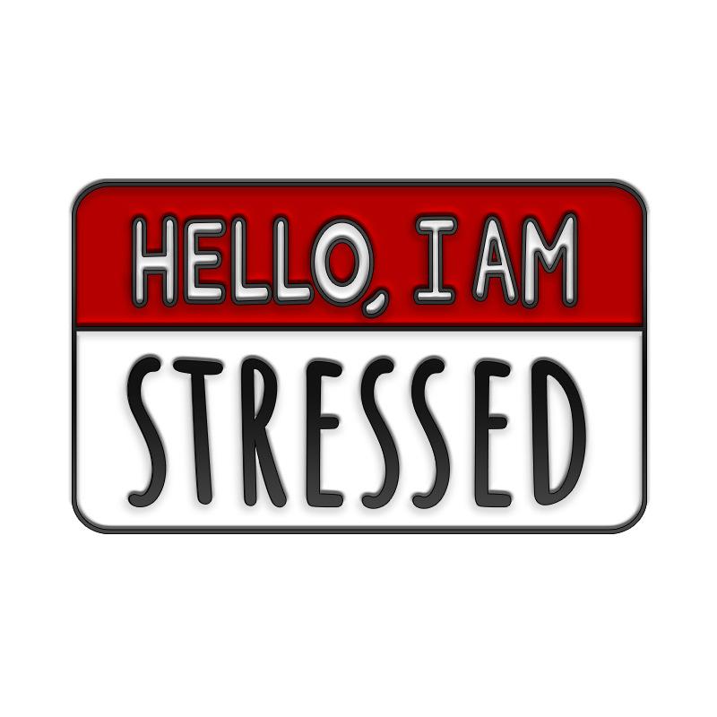 Hello I Am Trying Attention Cation Slogon Metal Design Badges Brooch Enamel Pins Label Bag Backpack Jewelry Gift