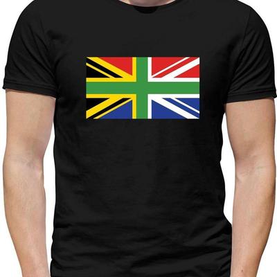 South African Union Jack Unisexs T Shirt Uk Flag Africa Country