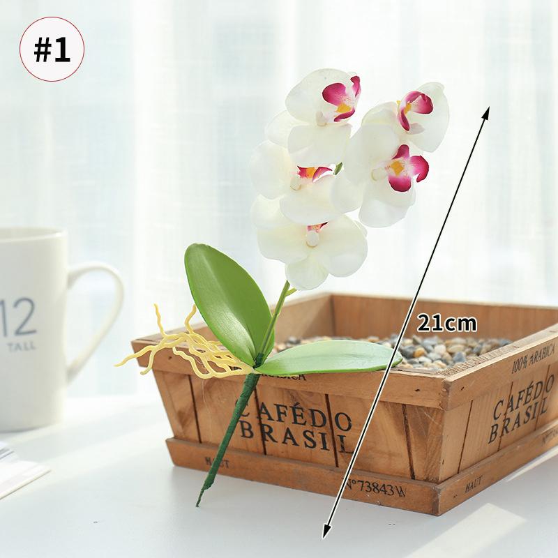 Artificial Flower Potted Simulation Butterfly Orchid Wintersweet Bonsai Home Decoration Simulated Flower Fake Potted Plants