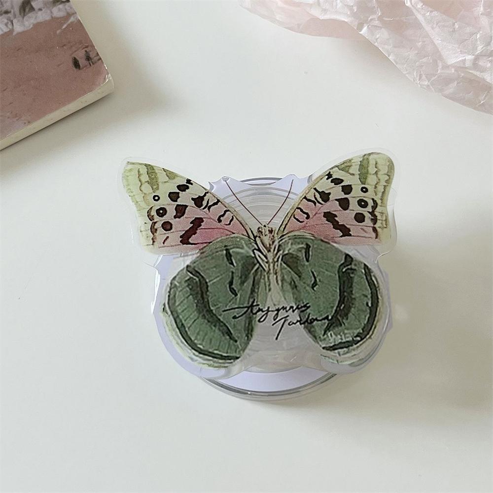 

INS Korean Cute Butterfly Magsafe Phone Grip Tok Sockets Cellphone Accessories Mobile Bracket Korea Griptok Phone Stand Holder