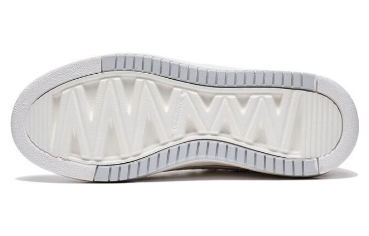 Li Ning Floating Light Slip Resistant Abrasion Resistant Low top Skateboard Shoes Women's White Gray AGCT142-1