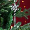 New Year Hanging Acrylic Decorations Crystal Christmas Tree Ornaments Pendant