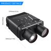 196*130*75mm 1080P binokulární digitální zařízení pro noční vidění 10megapixelový infračervený optický výkonný binokulární dalekohled 5x digitální zoom pro lov