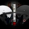 Meide Lightweight Half-Face Motorcycle Helmet with Inner Visor