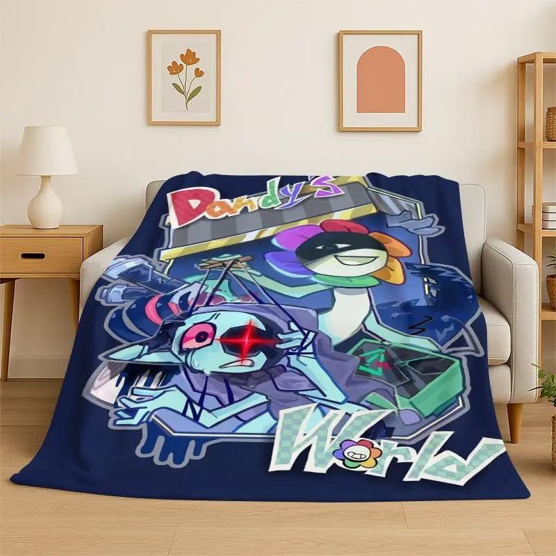 Couverture Flamboyante Dessin Animé Monde D-DandY Super Douce Confortable Literie Housse de Canapé Décoration de Maison Cadeau Adolescents Garçons Filles Enfants 100x140cm