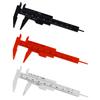 3Pcs Mini Plastic Vernier Caliper, 80mm Plastic Ruler Double Scale Sliding Gauge Measuring Tool for Inside Outside Step Depth, Portable 0-3