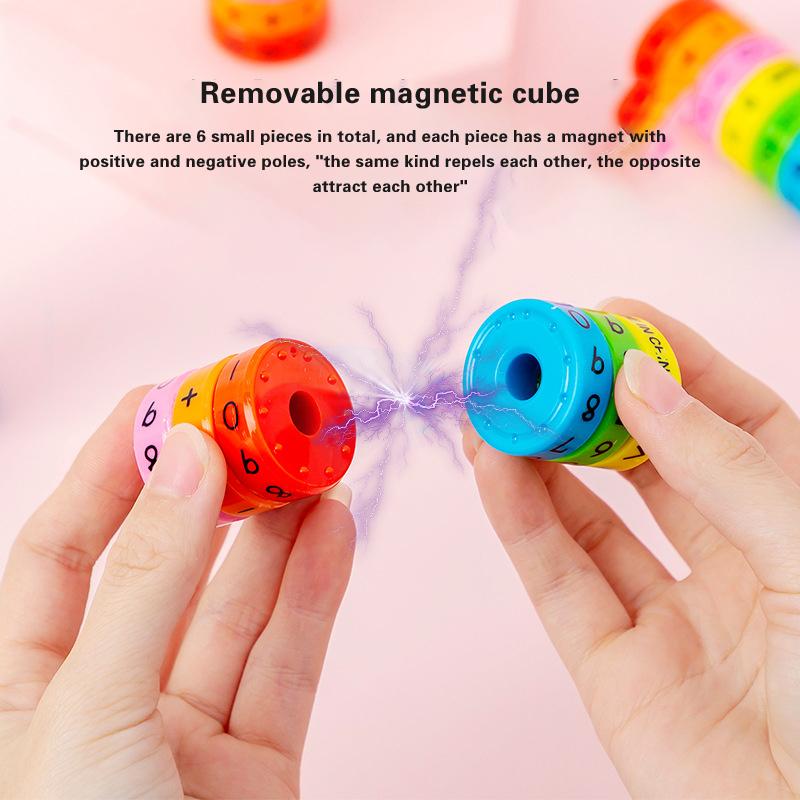 Children Magnetic Mathematics Digital Learning Educational Toys Magic Intelligence Arithmetic Maths Puzzle Cube For Kids Gift