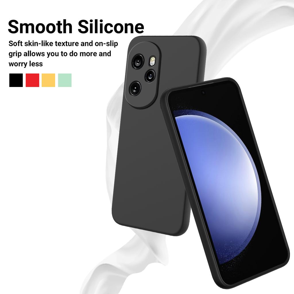 For Honor 100 Pro 5G Case Anti-Scratch Liquid Silicone Cell Phone Protector Cover