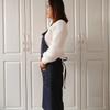 1Pcs Barber Cloth Denim Apron Adjustable Jean Salon Working Clothes with Pockets Waterproof Hairdresser Uniform