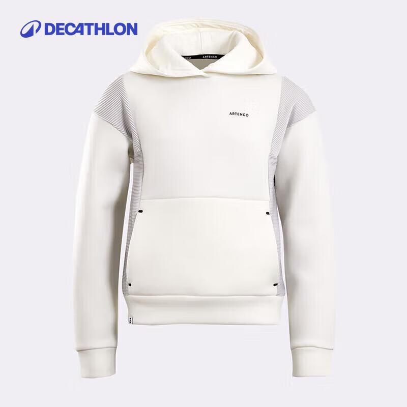 Детская толстовка с капюшоном Decathlon S белый