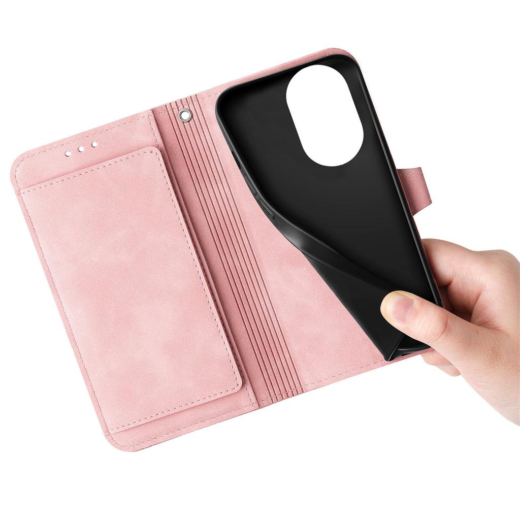 For Honor 200 Pro 5G Zipper Wallet Case with Strap Flower Imprint PU Leather Phone Cover