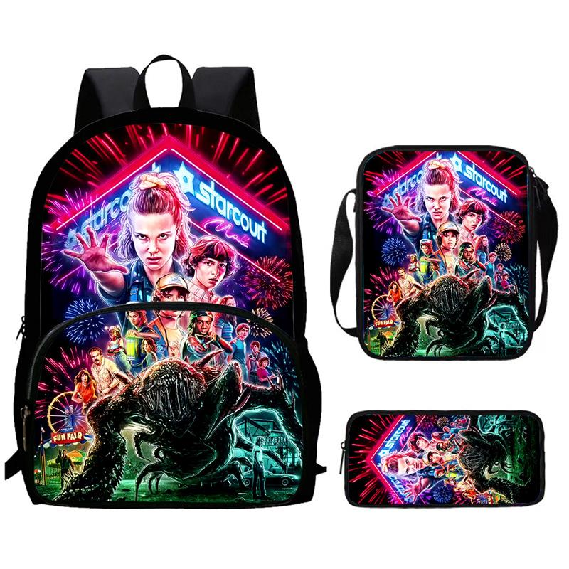 Monster Story Schoolbag High Definition Multi-Function Oxford Lightweight Backpack