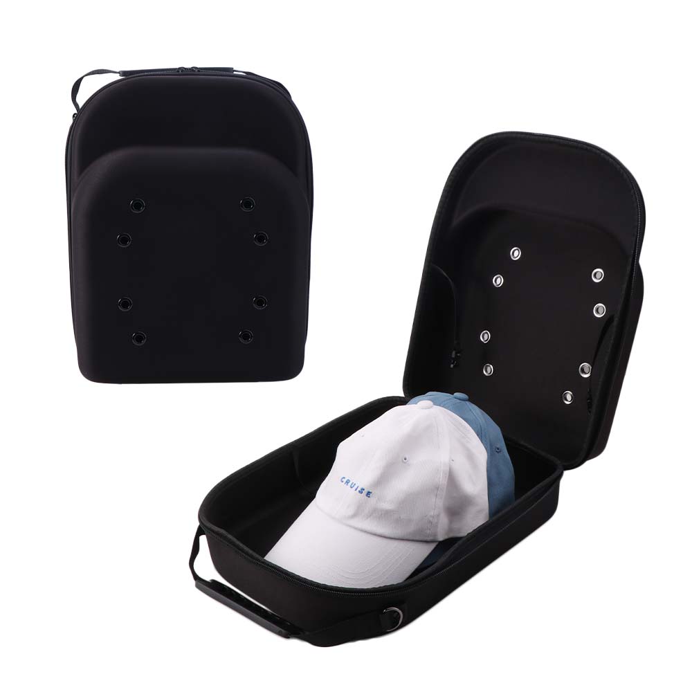Hard Shell Hat Carrying Bags Durable Spacing Saving Hat Travel Organizer Bag Portable with Handle Cap Storage Carrier Box