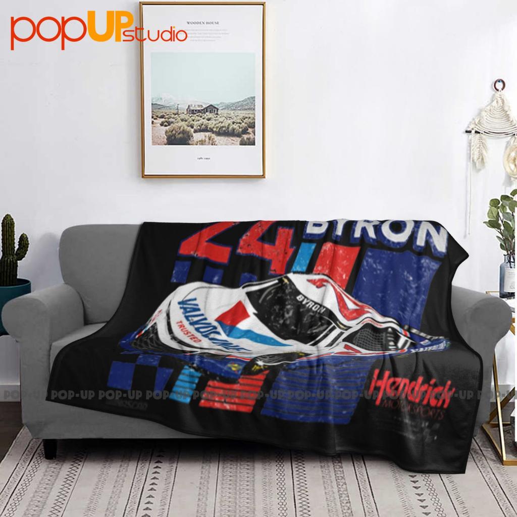2021 #24 William Byron“ Valvoline Darlington Throwback“T-Large Sd Ship Ultra-Soft Blanket Quilt Winter Sofa Cover Bed Covers