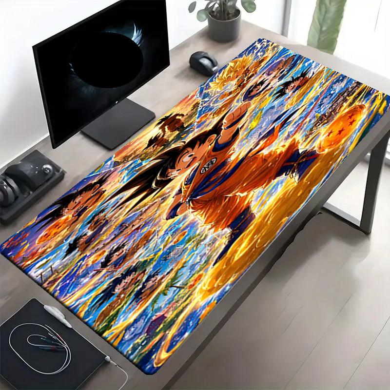 DRAGON BALL Print Mouse Pad, Anti‑Slip Desktop Keyboard Mat, for PC Laptop Gaming Working Daily Use, Cool Festival Surprise Gift