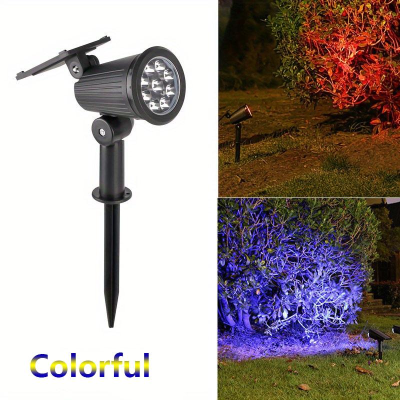 Уличные солнечные грунтовые светильники Ландшафтные светильники для газона Водонепроницаемое освещение Подходит для садов, бассейнов и вилл разноцветный