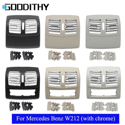 W212 Rear Air Conditioning Chrome Panel AC Vent Grille Outlet Cover For Mercedes Benz E Class E260 E300 E320 2012 2013 2014