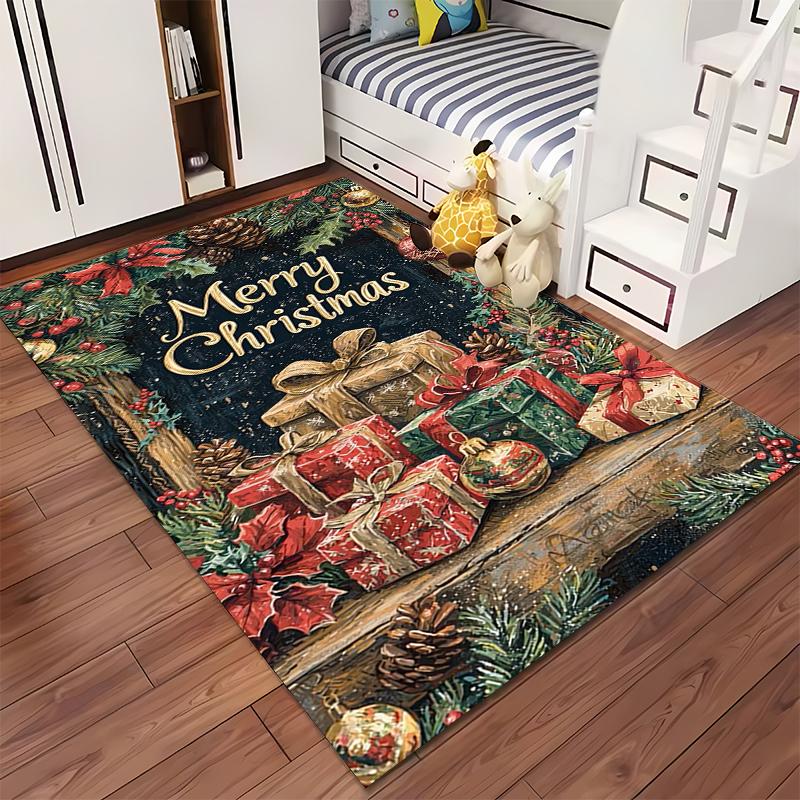 Vintage Dog Puppy Animal Art Area Rug, Non-Slip Washable Throw Carpet for Living Room Bedroom Entryway Home - Decor Edition