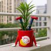 Resin Inverted Flower Pot Girl Shape Upside Down Potted Plant  Balcony Garden