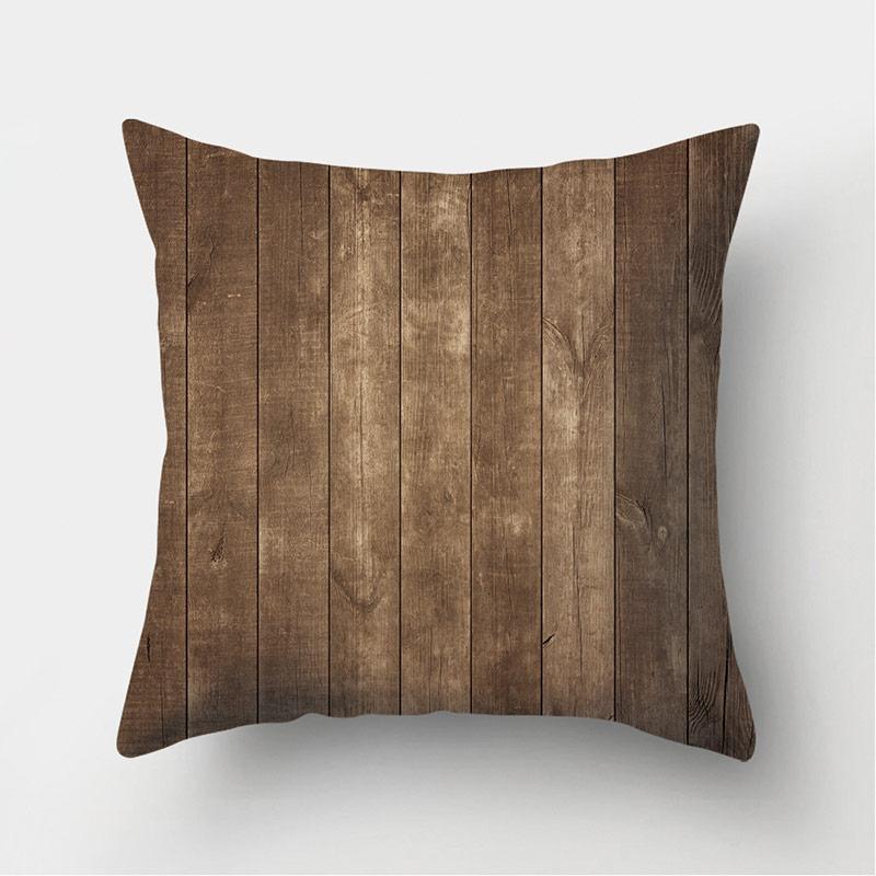 Home Decor Wood Stone Pattern Pillowcase Cushion Cover Sofa Pillowcase Bedroom Living Room funda de almohada