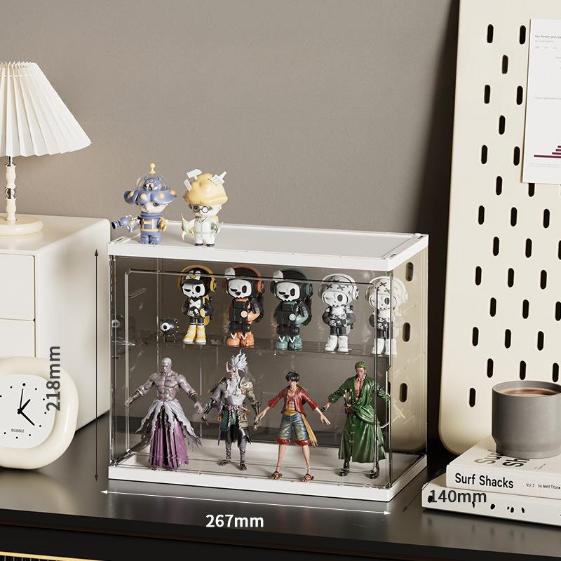 Handiwork display box large capacity transparent pendulum cabinet acrylic bubble mart blind box display rack Lego storage box