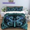 Viking axe and sword  Pattern Bedding Quilt Set Quilt Cover Pillowcase Home Decoration  Gift (1 * duvet cover + 2 * pillowcase, without core)