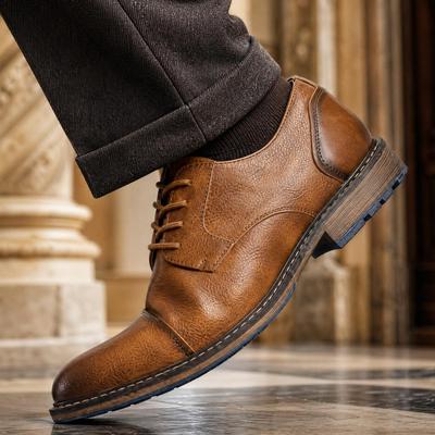 Mode Retro Herren Derby Schuhe Herren Lederschuhe Herren Freizeitschuhe