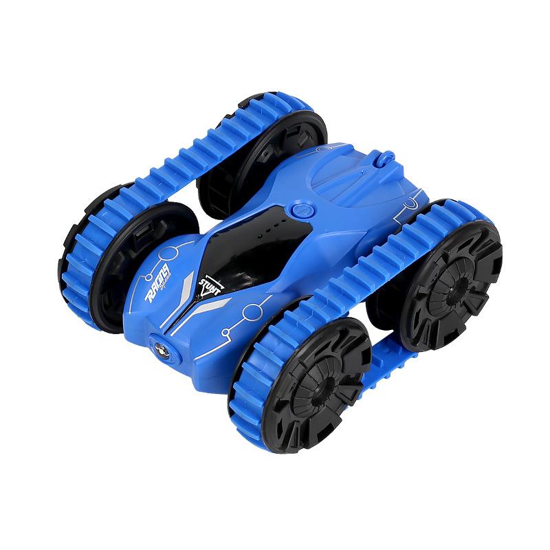 New Year Gift 2.4G Remote Control Roll-over Tracked Tank Double-sided Stunt Car Dipper Car Children's Gift Toy Car