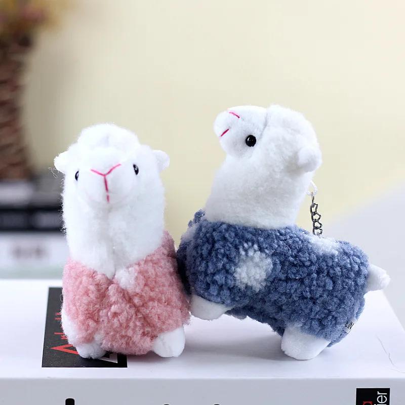 Cute Alpaca Plush Toy Kids Animal Stuffed Soft Toy Doll Birthday Decoration Gifts Bed for Girls Child Keychain Pendant