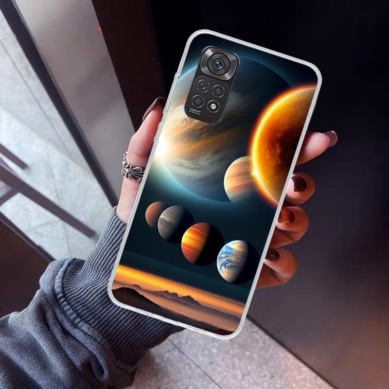 

Earth Stars Space Phone Case For Xiaomi Redmi Note 15 14 14S 13 12S 12 Pro Plus 11S 11 10S 10 4G Cover 11E 11T 5G Print Fundas R Redmi Note 14 Pro 4G