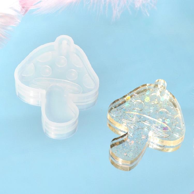 Mushroom Charm Silicone Mold Handmade Keychain Jewellery Making Pendant Tool DIY