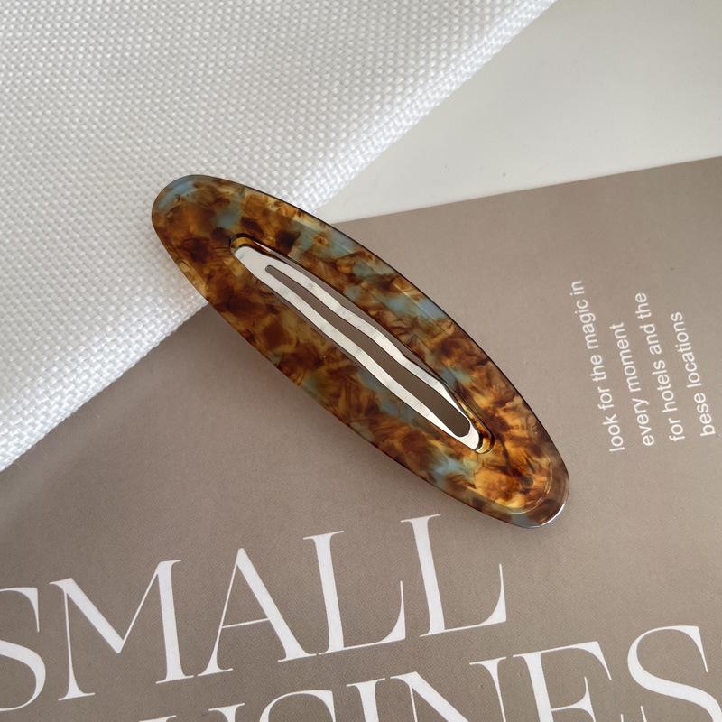 High-End Acetate Hair Clip for Bangs and Flyaways - Elegant Side and Back Clip for Women