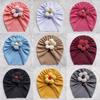 New Children's Solid Color Twill Bubble Hat, Pentagonal Flower Baby Pullover Hat, Thin Baby Tire Hat