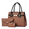 Splicing Design Medium Square Handbag With Zipper Closure And Inner Pockets For Casual Wear
