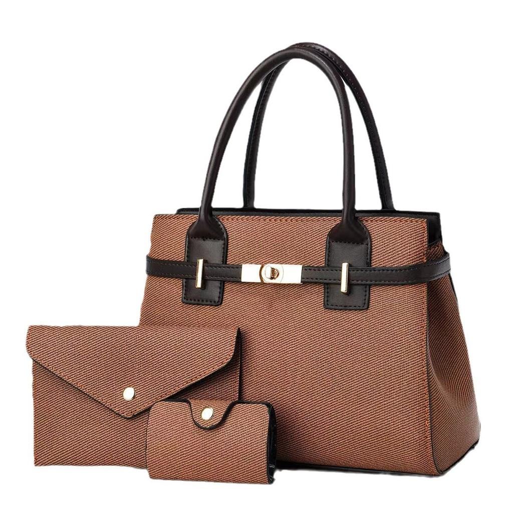 Splicing Design Medium Square Handbag With Zipper Closure And Inner Pockets For Casual Wear